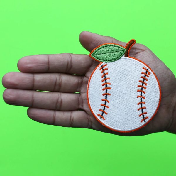 Houston Orange Baseball Patch Sports Team Parody Embroidered Iron On on Sale - Image 2