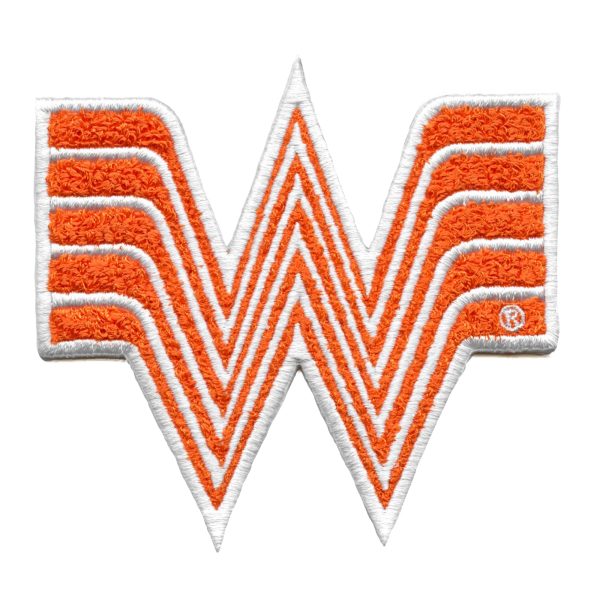 Whataburger Single Letter Logo Patch Texas Fast Food Chenille Iron On For Sale