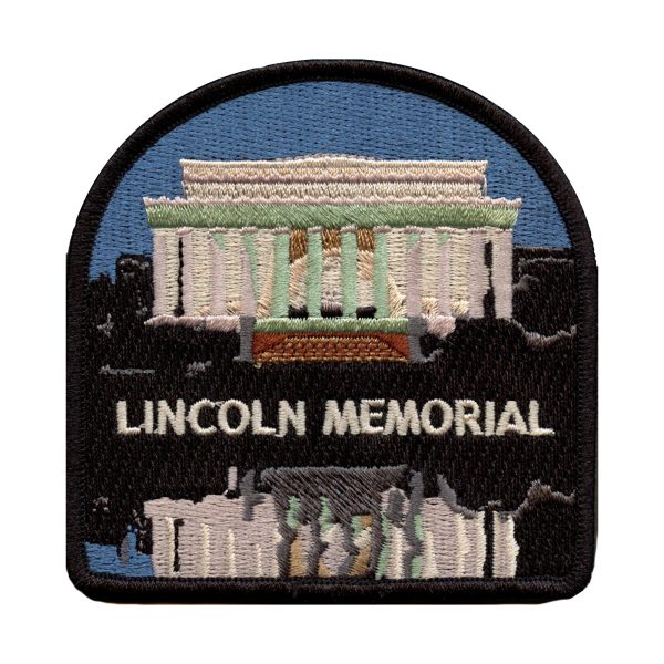 Abraham Lincoln Memorial Monument Patch National Mall Travel Embroidered Iron On Sale