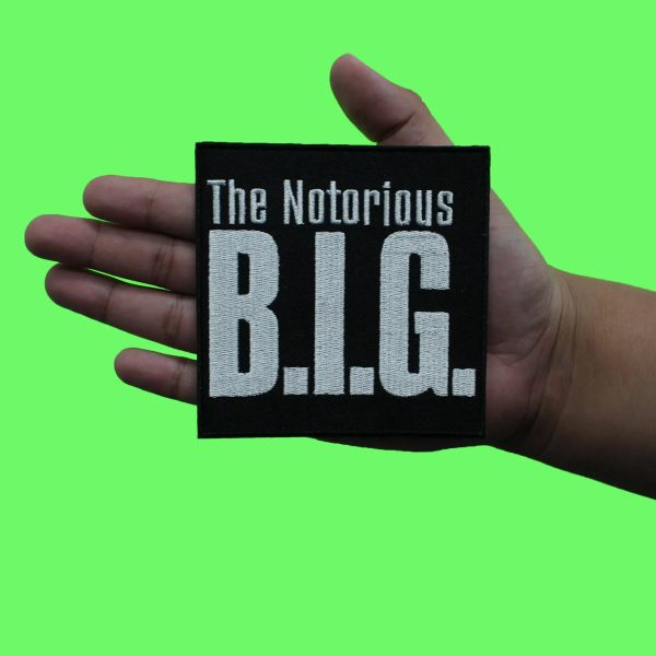 The Notorious B.I.G Patch East Coast Rapper Woven Iron On For Cheap - Image 2
