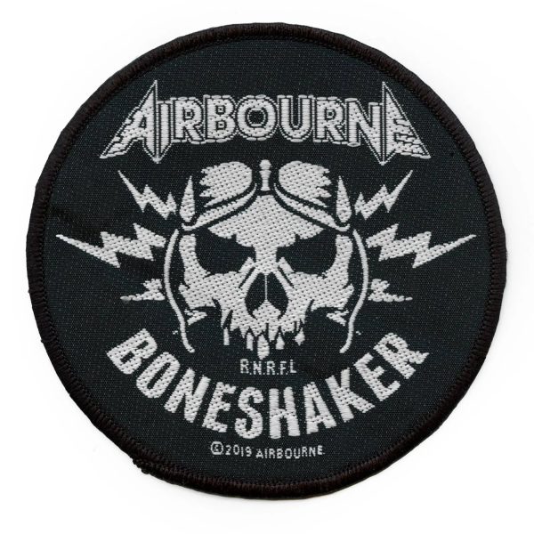 Airbourne Boneshaker Album Cover Patch Heavy Metal Band Woven Sew On For Cheap