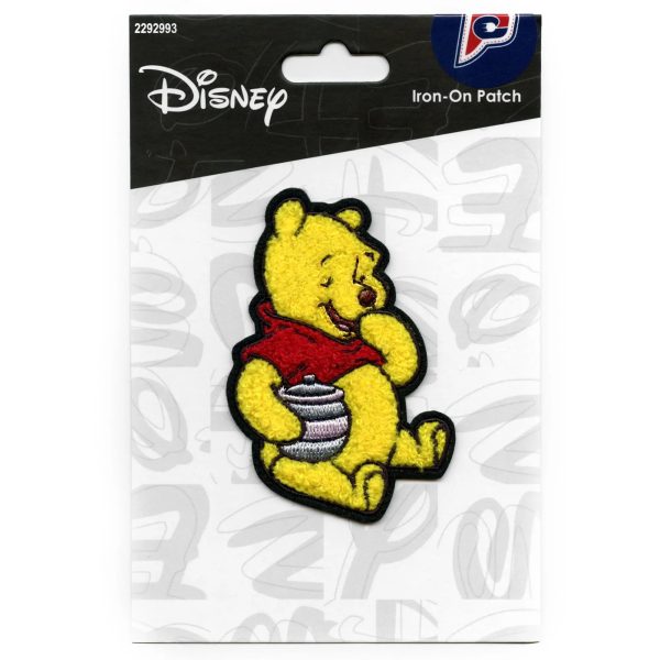 Winnie The Pooh Eating Honey Patch Disney Kids Chenille Iron on Supply - Image 2