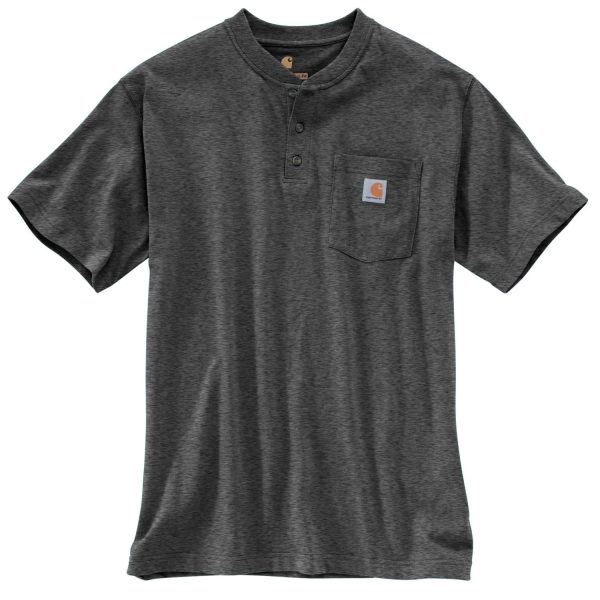 Men s Big and Tall Workwear Henley Shirt K84 For Discount