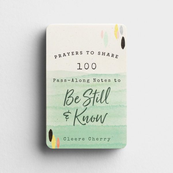 Prayers To Share: 100 Pass-Along Notes To Be Still & Know Cleere Cherry J4645 Sale