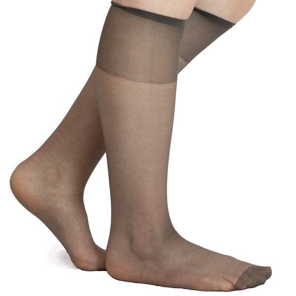 Women s Sheer Mystique Knee Hi Hose 2-Pair LA3000 For Sale - Image 2
