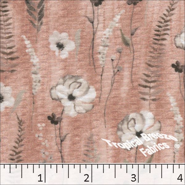 Seersucker Floral Knit Dress Fabric 575510 Supply - Image 5