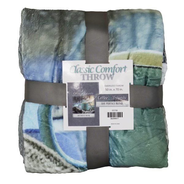 Coffee And Friends Fleece Throw 50x70 Inch CC710 Sale - Image 2