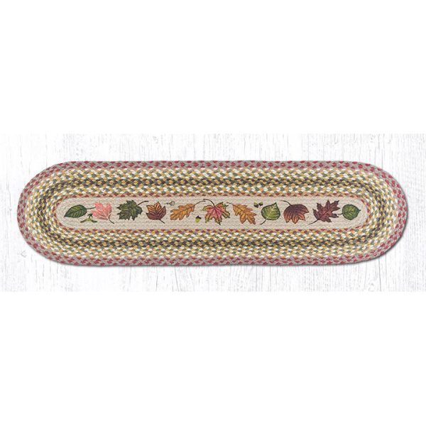 Braided Table Runner Leaves OP-24 For Cheap - Image 2