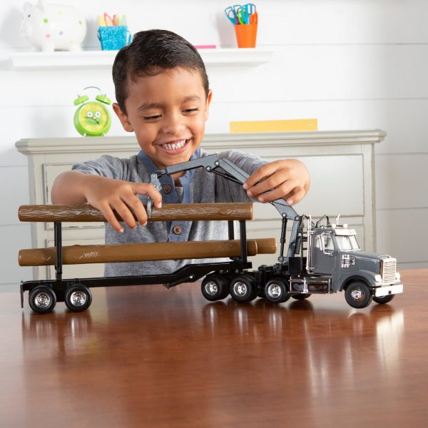 1:32 Freightliner 122SD Logging Truck & Trailer 46702 Online - Image 2