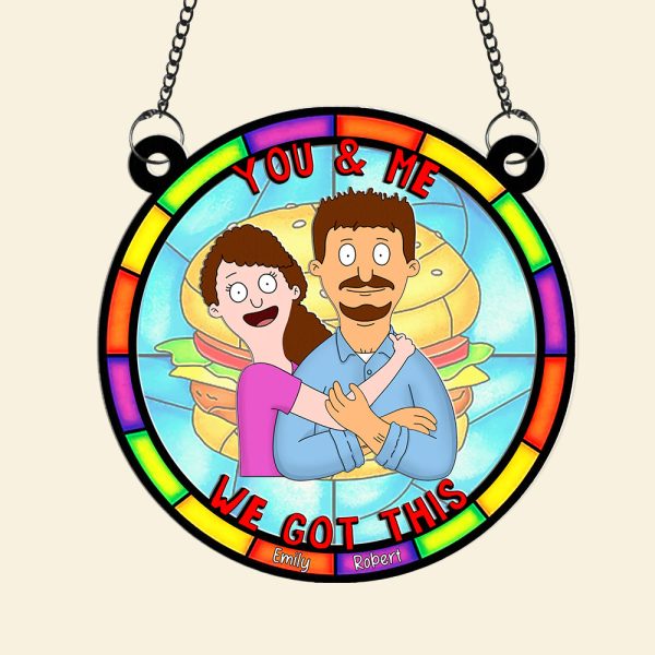 Personalized Gifts For Couple Suncatcher Ornament You & Me We Got This 01NAQN080225HG Cheap - Image 3