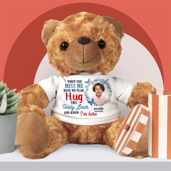 Custom Photo Memorial Gifts Bear With Shirt 03tgqn170225 on Sale